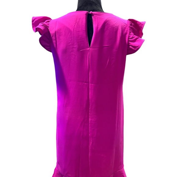 TCEC Fuchsia Dress with Elegant Details - Picture 4 of 7
